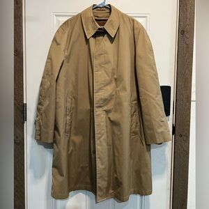 English Squire Vintage trench Coat w liner size 46L